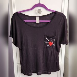 Conquer the Beauty Heart Top Size S